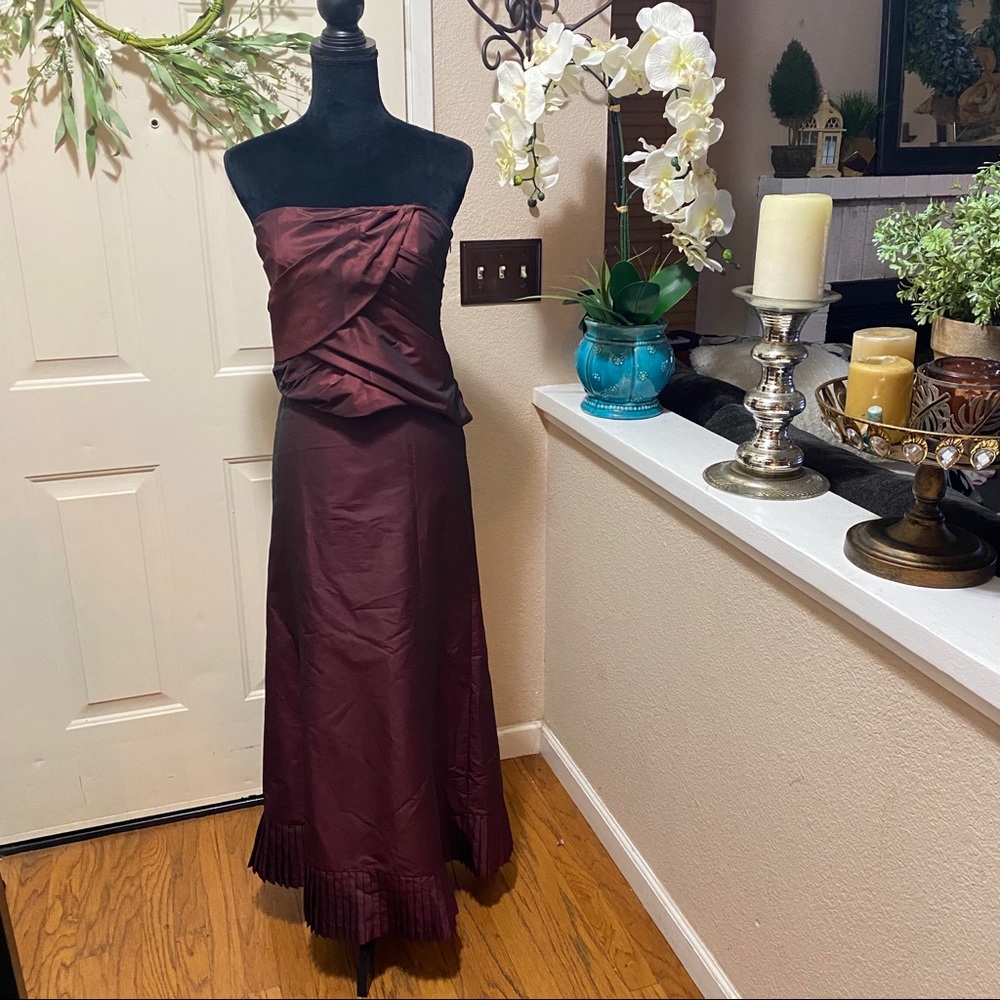 Ann Taylor Irredentist Cranberry Formal Skirt Set
